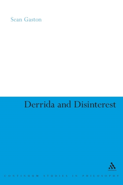 Derrida and Disinterest, Paperback / softback Book