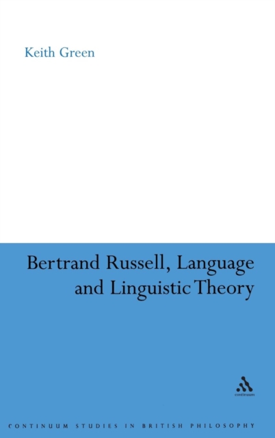 Bertrand Russell, Language and Linguistic Theory, Hardback Book