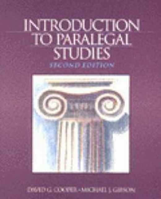 Introduction To Paralegal Studies, Paperback / softback Book