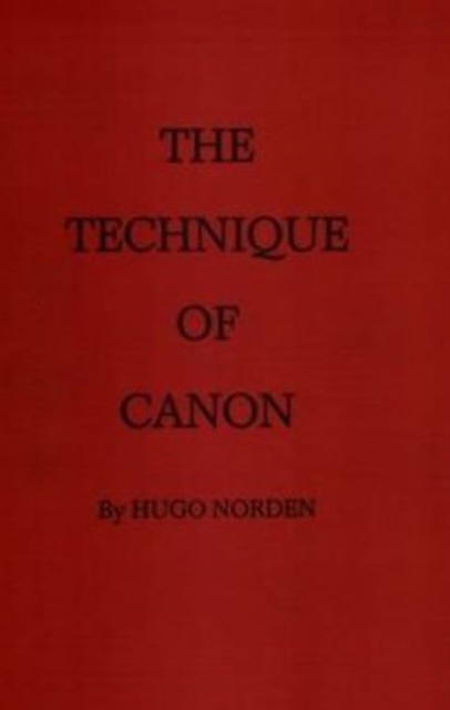 The Technique of Canon, Paperback Book