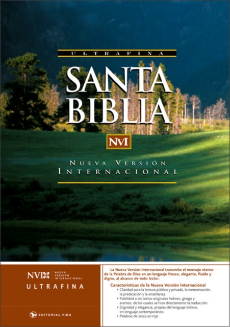NVI Santa Biblia Ultrafina Dura Negro, Hardback Book