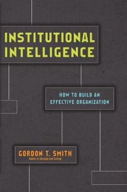 Institutional Intelligence - How to Build an Effective Organization, Hardback Book