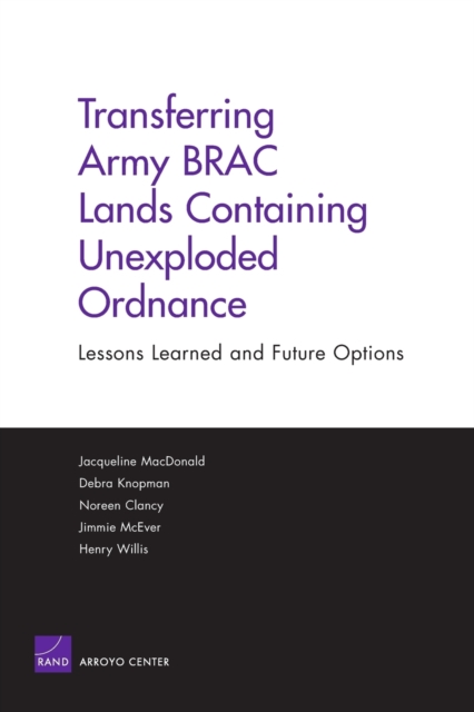 Transferring Army BRAC Lands Containing Unexploded Ordnance : Lessons Learned and Future Options, Paperback / softback Book