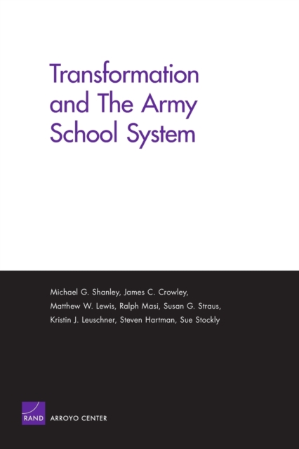 Transformation and the Army School System, Paperback / softback Book