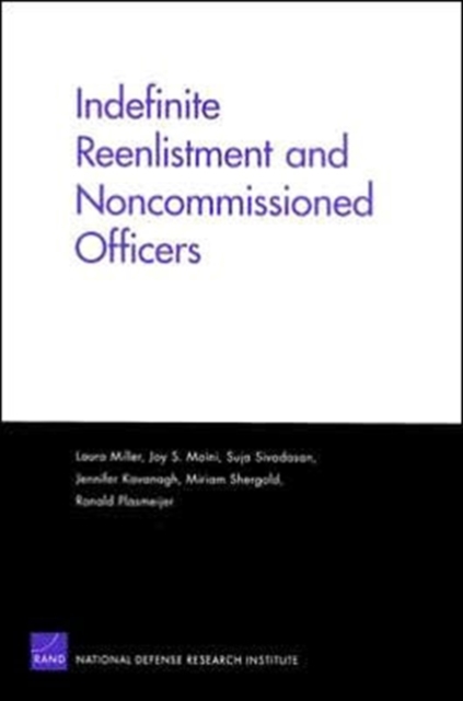 Indefinite Reenlistment and Noncommissioned Officers, Paperback / softback Book