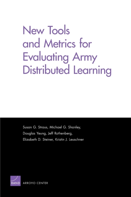 New Tools and Metrics for Evaluating Army Distributed Learning, Paperback / softback Book