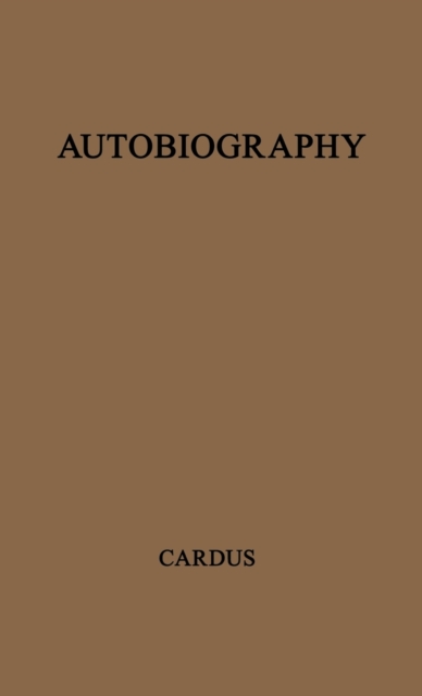 Autobiography, Hardback Book