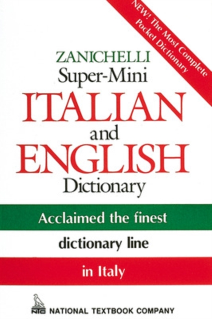 Zanichelli Super-Mini Italian and English Dictionary, Paperback / softback Book