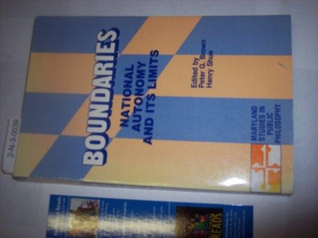 Boundaries Nat Autonomy CB, Book Book