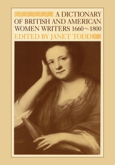 A Dictionary of British and American Women Writers 1660-1800, Paperback / softback Book