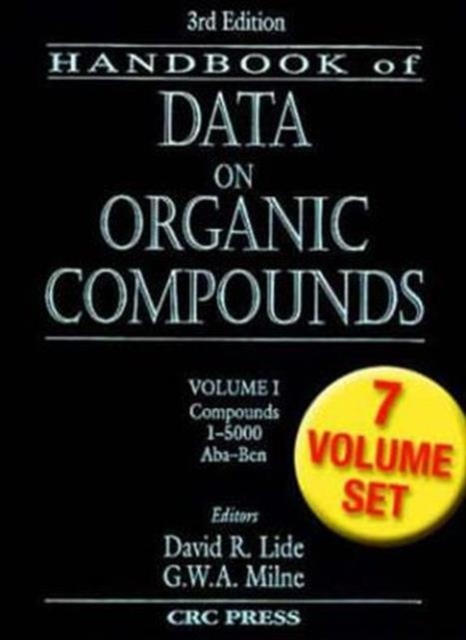 CRC Handbook of Data on Organic Compounds, Hardback Book