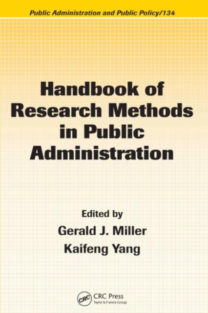 Handbook of Research Methods in Public Administration, Hardback Book