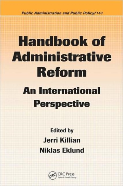 Handbook of Administrative Reform : An International Perspective, Hardback Book
