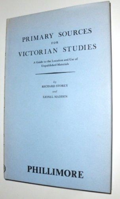 Primary Sources for Victorian Studies, Hardback Book