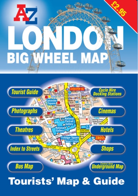 A-Z London Tourists Map and Guide, Paperback Book