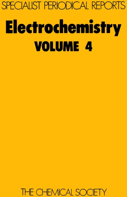 Electrochemistry : Volume 4, Hardback Book