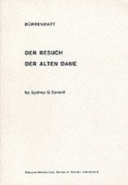 Durrenmatt : "Der Besuch der Alten Dame", Paperback / softback Book