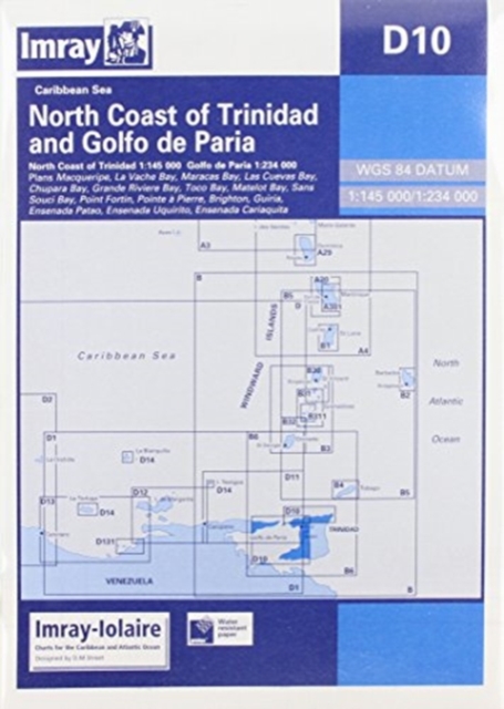 Imray Iolaire Chart D10 : North Coast of Trinidad, Sheet map, folded Book