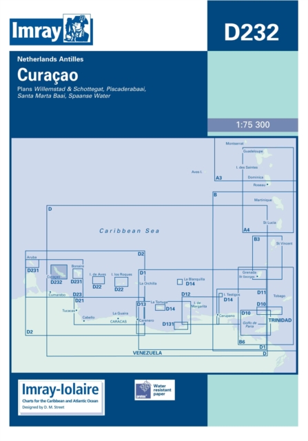 Imray Iolaire Chart D232 : Curacao, Sheet map, folded Book