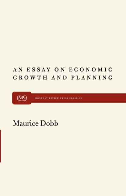 An Essay on Econ Growth and Plan, Paperback / softback Book