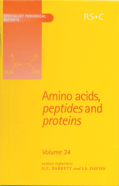 Amino Acids, Peptides and Proteins : Volume 34, Hardback Book