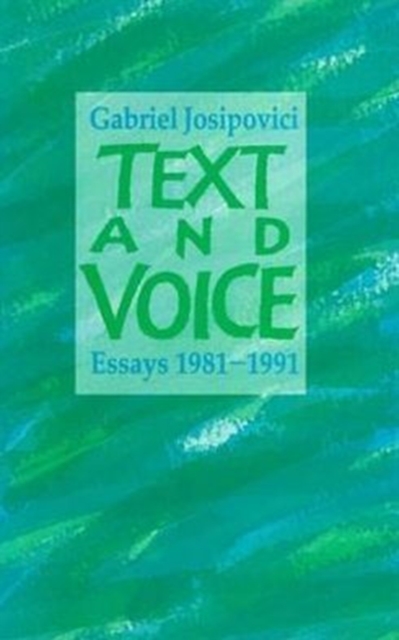 Text and Voice : Essays, Hardback Book