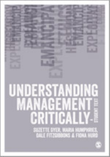 Understanding Management Critically : A Student Text, Hardback Book