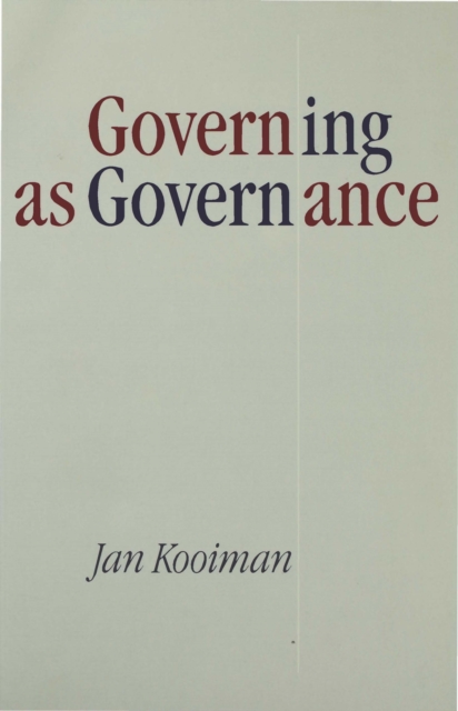 Governing as Governance, PDF eBook