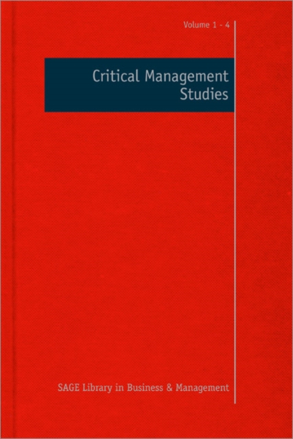 Critical Management Studies, Multiple-component retail product Book