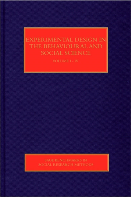 Experimental Design in the Behavioral and Social Sciences, Multiple-component retail product Book