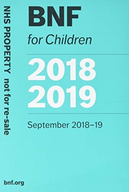 BNF for Children (BNFC) 2018-2019, Paperback / softback Book