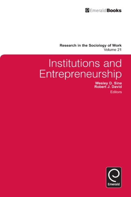 Institutions and Entrepreneurship, PDF eBook