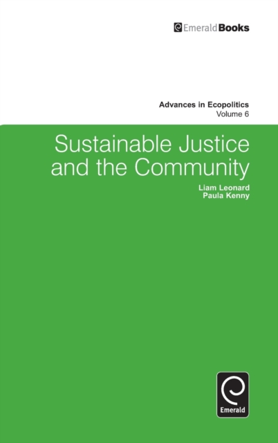 Sustainable Justice and the Community, Hardback Book