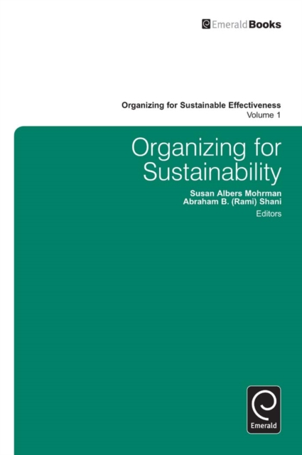 Organizing for Sustainability, Hardback Book