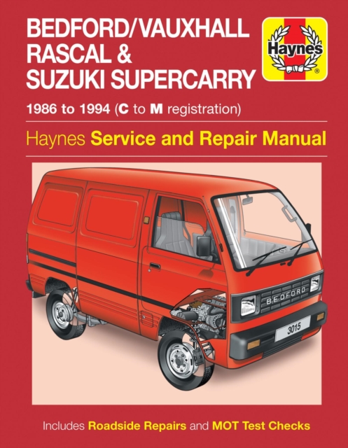 Bedford/Vauxhall Rascal & Suzuki Supercarry (86 - Oct 94) Haynes Repair Manual, Paperback / softback Book