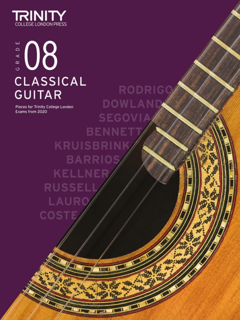 Trinity College London Classical Guitar Exam Pieces From 2020: Grade 8, Sheet music Book