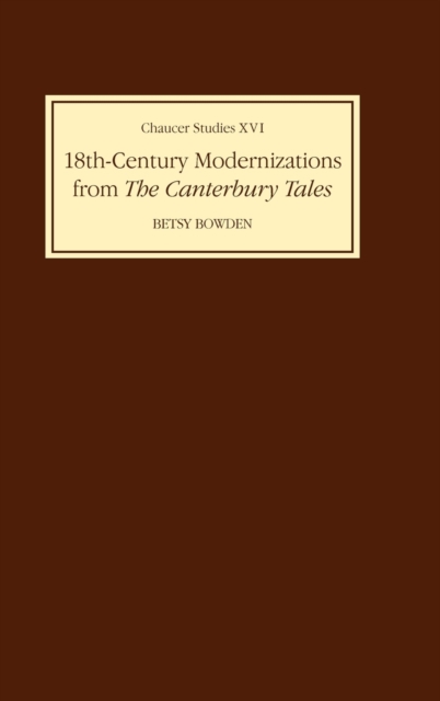 Eighteenth-Century Modernizations from the Canterbury Tales, Hardback Book