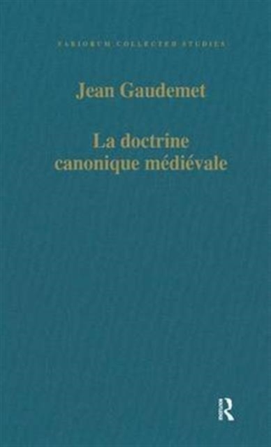 La doctrine canonique medievale, Hardback Book
