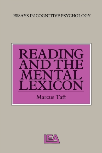 Reading and the Mental Lexicon, Hardback Book