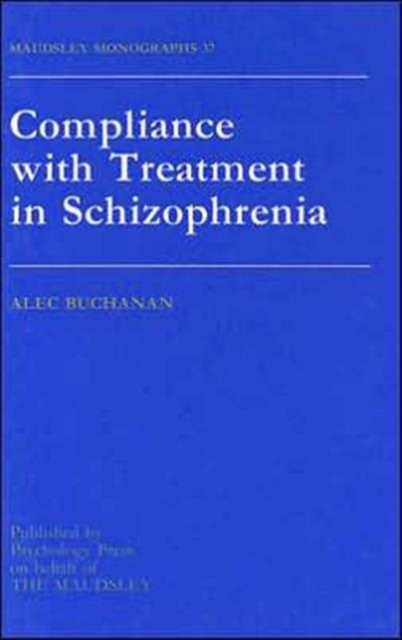 Compliance With Treatment In Schizophrenia, Hardback Book