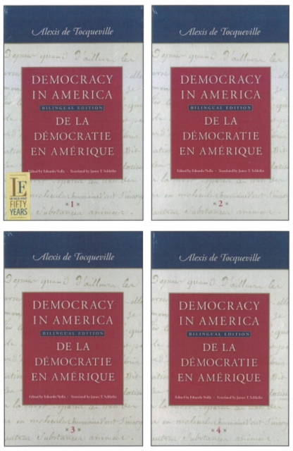 Democracy in America: 4-Volume Set : Bilingual Edition, Hardback Book
