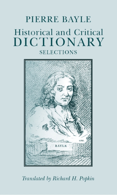 Historical and Critical Dictionary : Selections, Paperback / softback Book