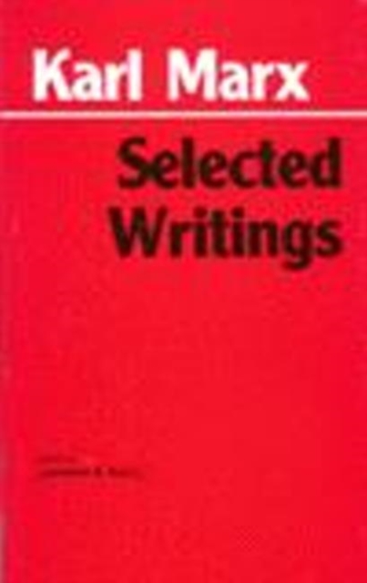Marx: Selected Writings, Hardback Book