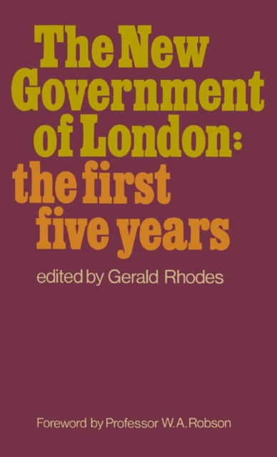 The New Government of London, Hardback Book
