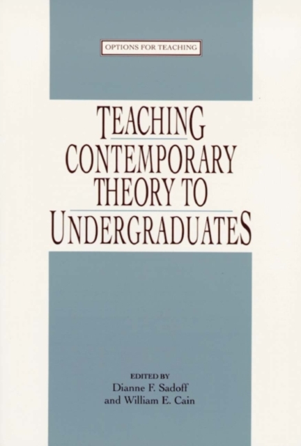 Teaching Contemporary Theory to Undgraduates, Paperback / softback Book