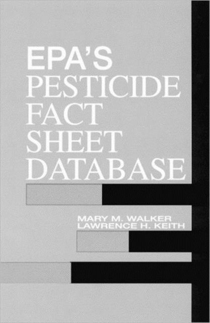 EPA'S Pesticide Fact Sheet Database, CD-ROM Book