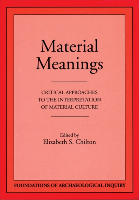 Material Meanings, Paperback / softback Book