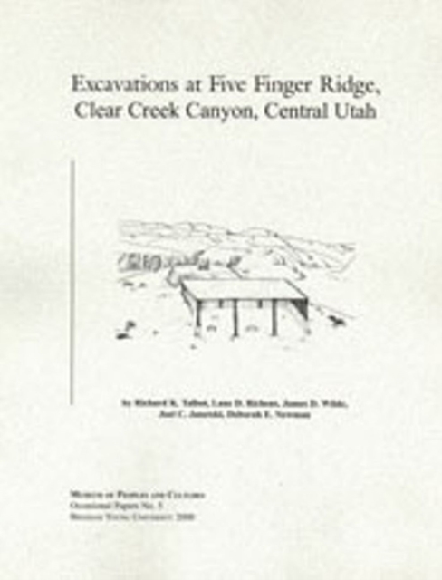 Excavations At Five Finger Ridge   OP #5, Paperback / softback Book