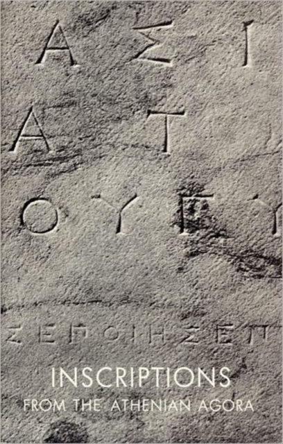 Inscriptions from the Athenian Agora, Paperback / softback Book