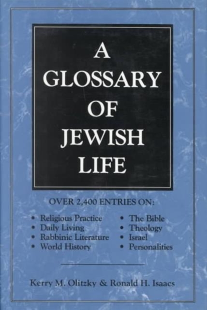 A Glossary of Jewish Life, Hardback Book